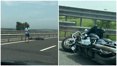 Accident cumplit pe autostradă în județul Hunedoara Un motociclist a