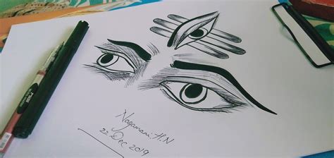 Om Namha Shivaya Humanoid Sketch Art