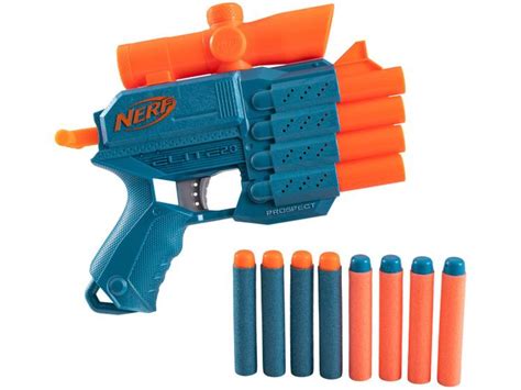 Nerf Prospect QS 4 Elite 2 0 Hasbro 9 Peças Lançadores de Dardos