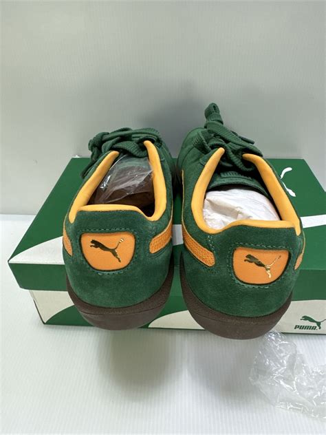 Men S Puma Palermo Og Sneaker Vine Clementine Green Orange Size Ebay