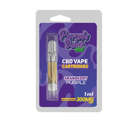 Purple Dabz CBD Vape Cartridges 300 600 MG Granddaddy Purple BUY 1