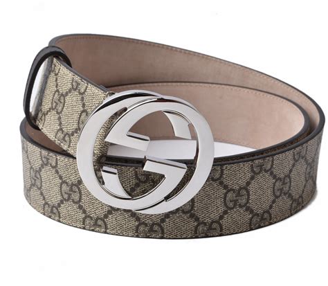 グッチ ベルト メンズ Gucci Ggスプリーム Gバックル Ggベージュエボニー 411924 Kgdhn 9643 ブランド品販売