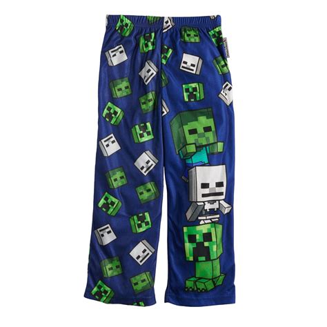 Boys 4 16 Minecraft Creeper Loungepants Boys Pajama Pants Pajamas