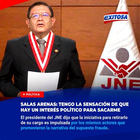 Exitosa Noticias On Twitter 🔴🔵 El Presidente Del Jne Jorge Luis