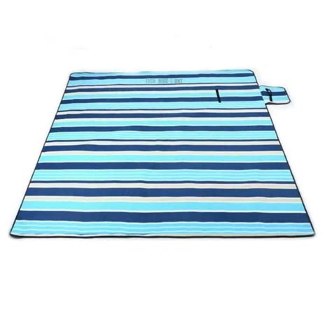 TD 2x2m Format Tapis De Plage Imperméable Pliable Camping Pique Nique