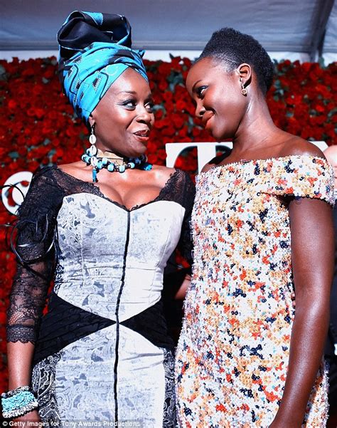 Tony Awards After Party Sees Lupita Nyong O Slip Into Pretty Nude Dress Daily Mail Online