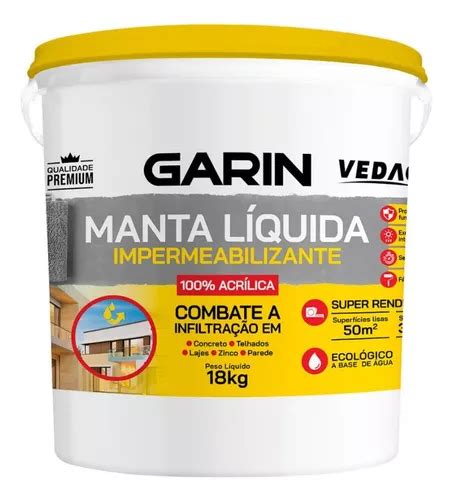 Manta Líquida Impermeabilizante Acrilico 18kg Cor Branco