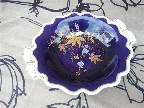 Weimar Porcelain Sybille Cobaltpatera Cobalt Plattergerman Porcelain