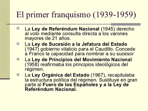 Sociales Y Lengua Las Siete Leyes Fundamentales Del Franquismo