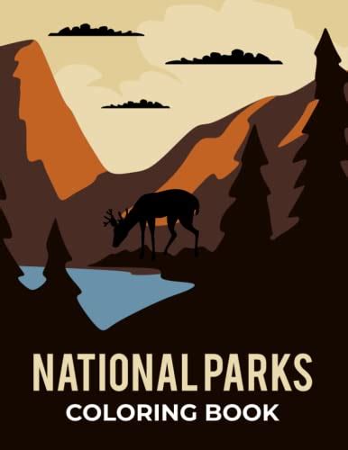 National Parks Coloring Book National Parks Adult Coloring Book Spark