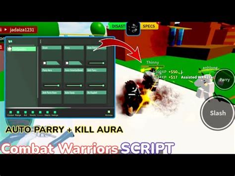 Combat Warriors Script Auto Parry Improved Kill Aura X Damage