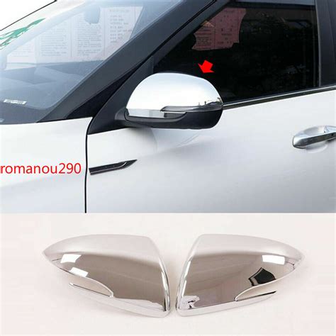 Fit For 2020 2022 KIA SELTOS ABS Chrome Side Rear View Mirror Cover