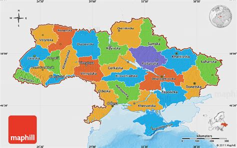 Ukraine Political Map