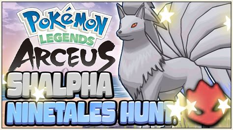 SHINY HUNTING ALPHA NINETALES With Shiny Charm Pokémon Legends