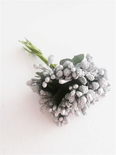 Тичинки в сребристо 10 бр - Cake Tools - Сладкарското магазинче