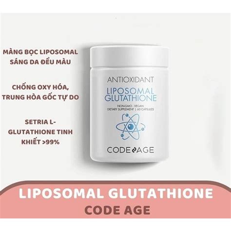 Viên Uống Hỗ Trợ Trắng Sáng Da Code Age Liposomal Glutathione