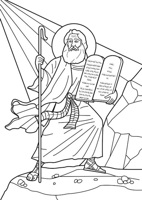 Ten Commandments Coloring Pages - Coloring Home