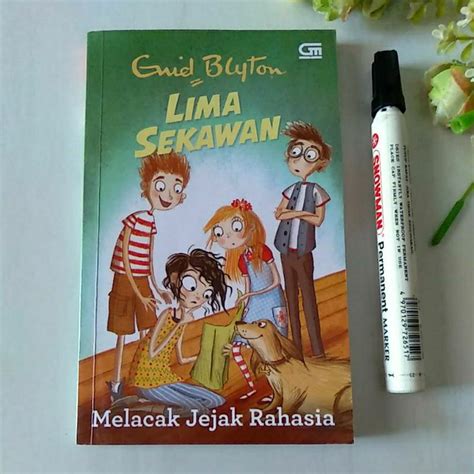 Jual Novel Enid Blyton Lima Sekawan Melacak Jejak Rahasia Bekas