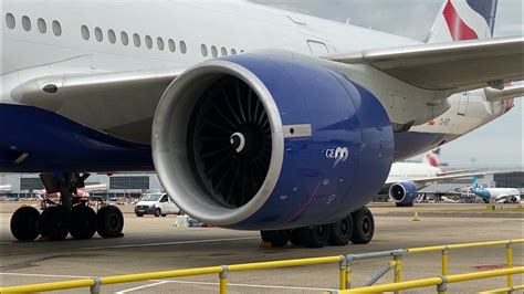 GE-90 Engine start up and shutdown - YouTube