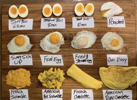 Different types of eggs. : coolguides