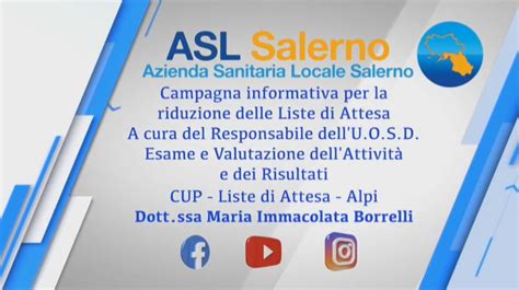 Abbattimento Liste Di Attesa Un Video Dell Asl Salerno Per