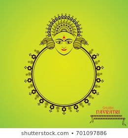 Illustration Navratri Utsav Greeting Card Stock Vector Royalty Free