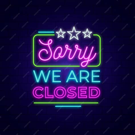 Free Vector We Are Closed Sign Design