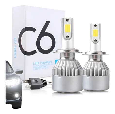 Lampada Led H7 Mais Forte - Lâmpada Led Ultra H7 Branca 6000k Super Automotivo Forte 72w H7 Branco ...