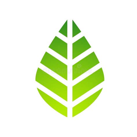 Conjunto De Iconos Del Logotipo De La Planta De Hoja Ilustración del