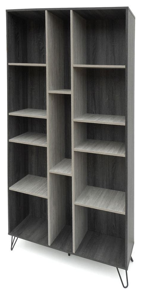 Gdf Studio Vivian Modern Two Toned Gray Oak Finished Faux Wood