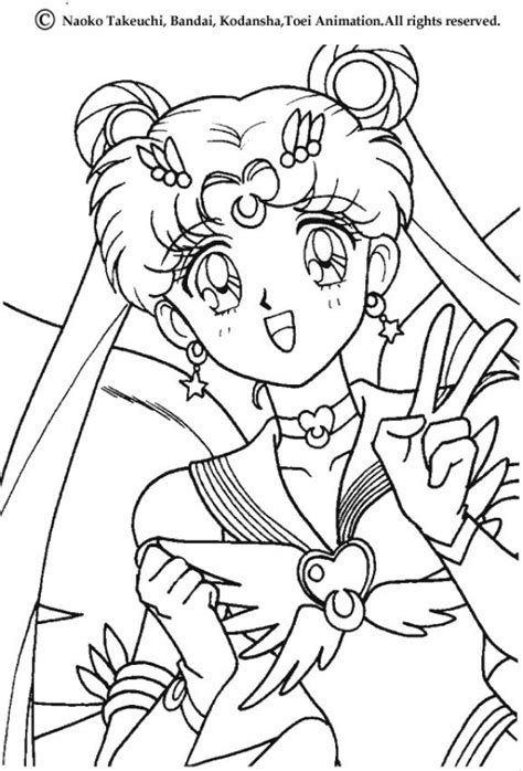 Coloriages Coloriage De Lhéroïne Sailor Moon