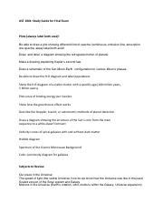 Study Guide Final Exam Pdf AST 1001 Study Guide For Final Exam Plots