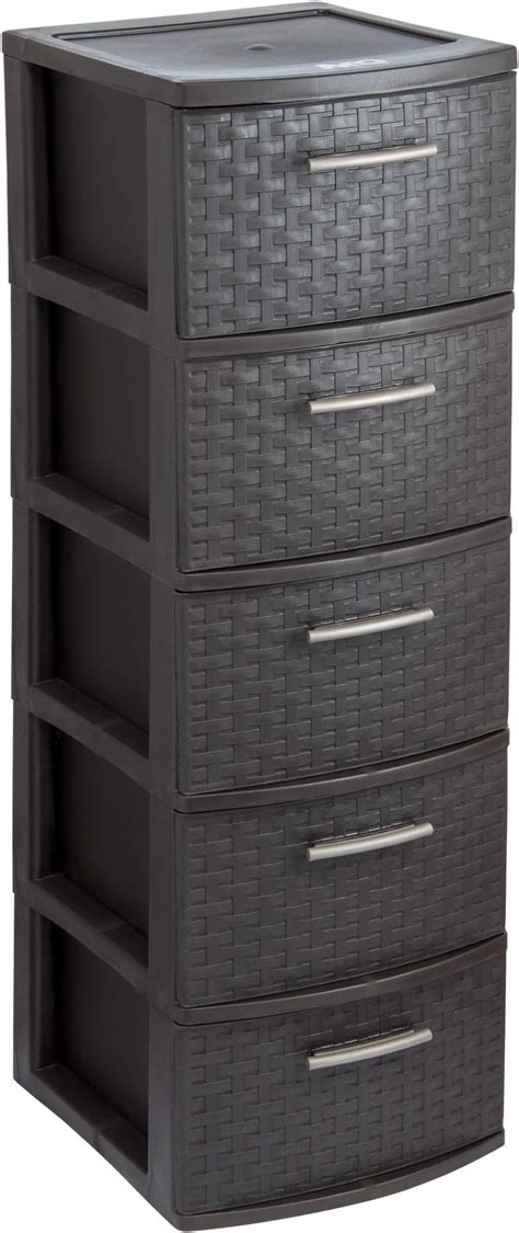 Amazon Sterilite Drawer Wide Weave Tower Cement Everything Else