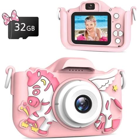 Appareil Photo Num Rique Pour Enfant Cran P Hd Carte Sd De