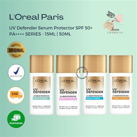 Jual L Oreal Paris Uv Defender Serum Protector Sunscreen Ml Ml