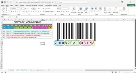 Generador de Códigos de Barra con el Protocolo EAN 13 Sólo con