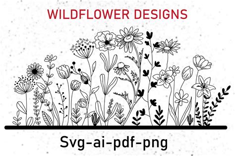 Wildflower Svg Graphic By Princes Bookbea Creative Fabrica