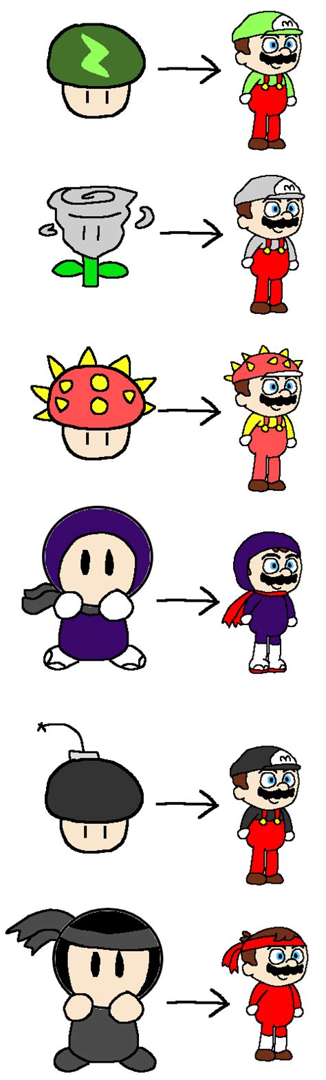 Super Mario power-up ideas by ChocolateIsMyFave on DeviantArt