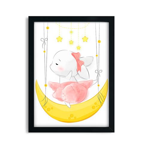 Quadro Decorativo Infantil Coelhinha Elo