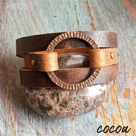 Leather Bracelets For Women Etsy