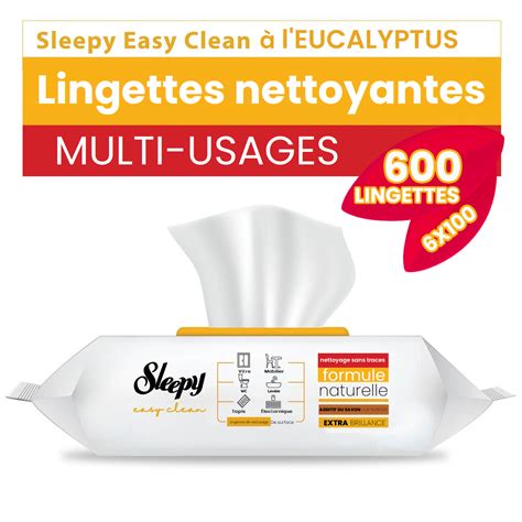 Sleepy Easy Clean Lot De Paquets De Lingettes Nettoyantes Multi