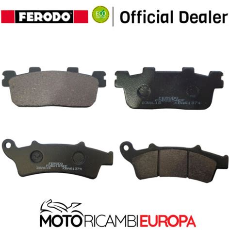 KIT PASTIGLIE FRENO FERODO KYMCO PEOPLE GTI 300 300 2010 ANT E POST