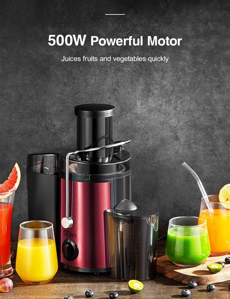 Qcen Juicer Machine W Centrifugal Juicer Extractor With Wide Mouth