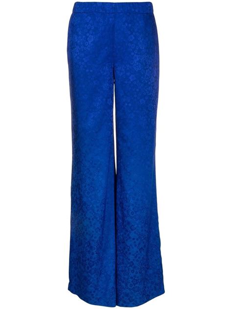 P A R O S H Runa Trousers In Electric Blue UFO No More