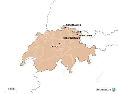 Stepmap Schweiz Landkarte F R Schweiz