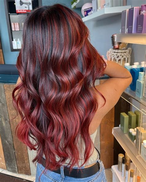 19 Best Black Hair With Red Highlights For Eye Catching Contrast