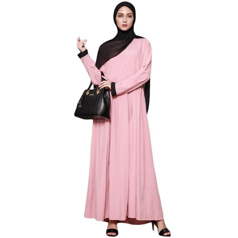 Aliexpress Buy Women Muslim Maxi Dress Plus Size Ruffles O Neck