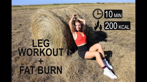 10 Min LEG WORKOUT FAT BURN With REST NO EQUIPMENT LANA GEEM