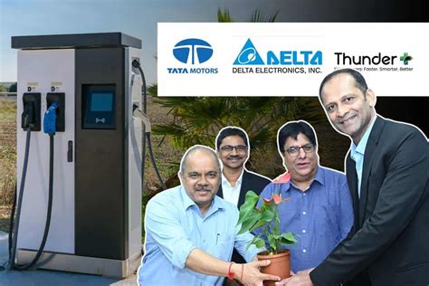 Tata Motors Partners With Delta Thunderplus To Set Up 250 EV Charging