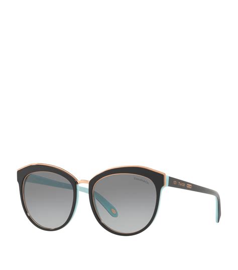 Tiffany And Co Black Round Phantos Sunglasses Harrods Uk